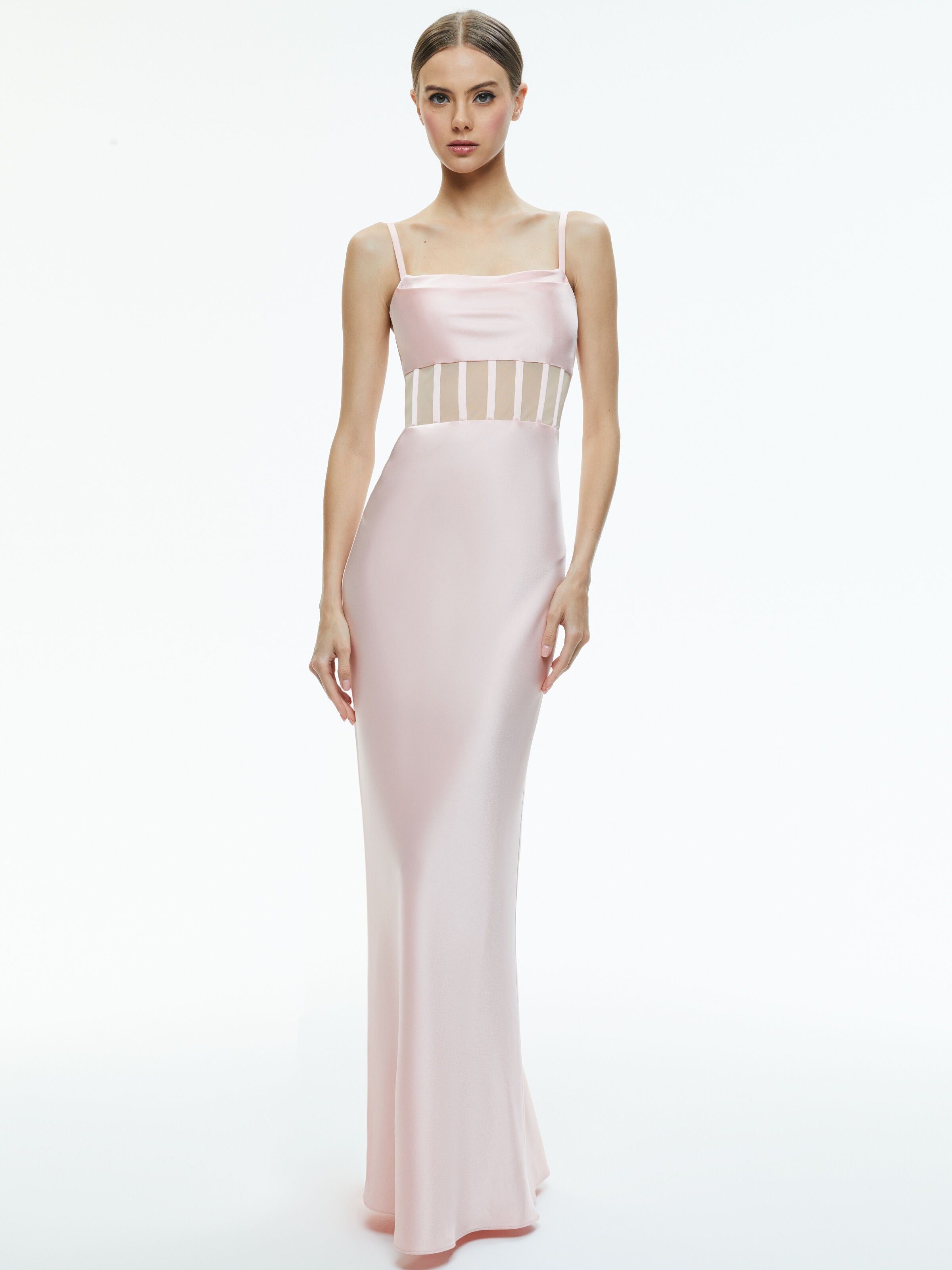 ROBE LONGUE CORSAGE DRAPÉ VALENTINA-ALICE + OLIVIA