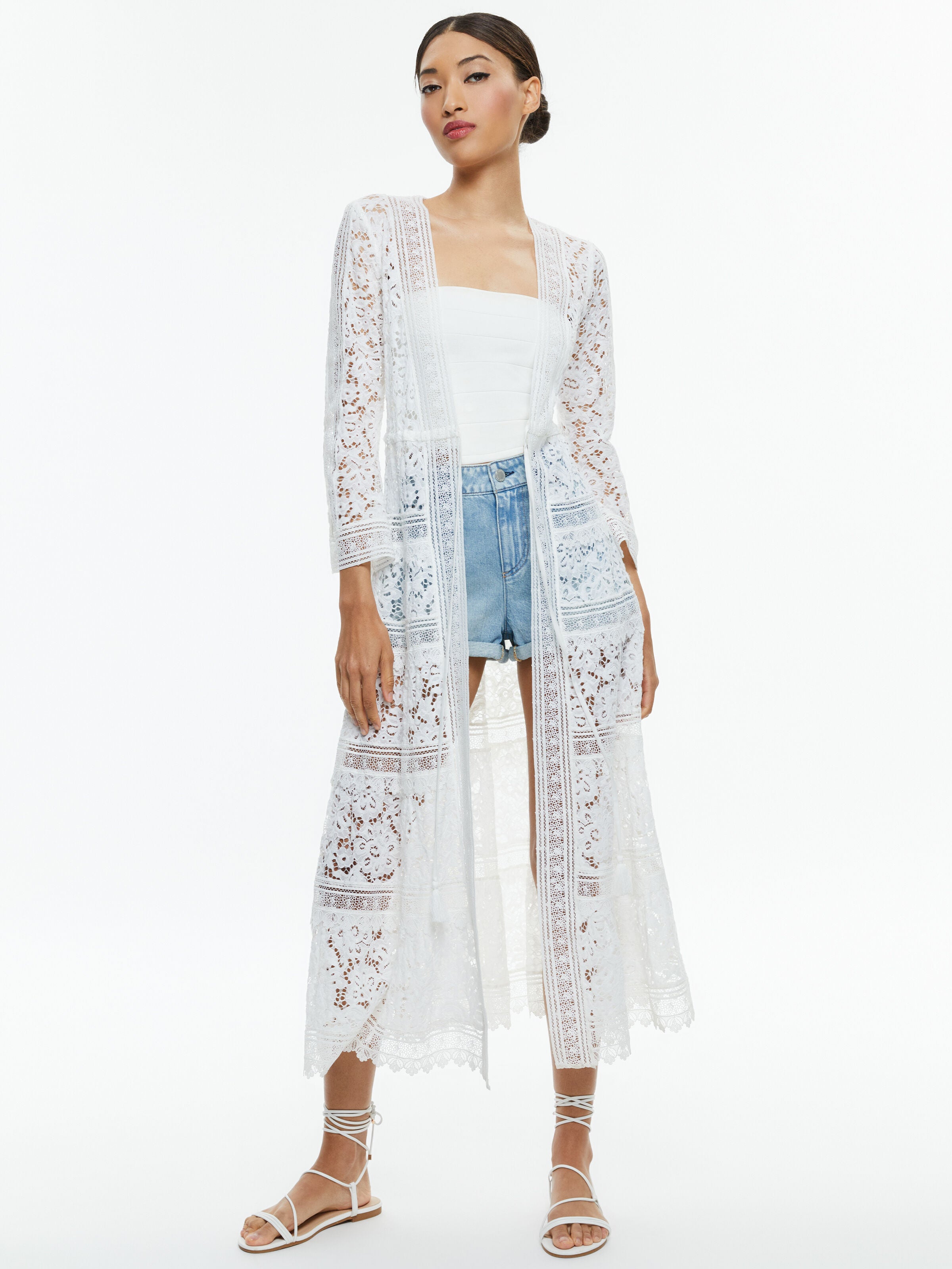 TALIA DRAWSTRING KIMONO-OFF WHITE-ALICE + OLIVIA