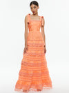 VEGA SLEEVELESS TIERED MAXI DRESS-CORAL-ALICE + OLIVIA