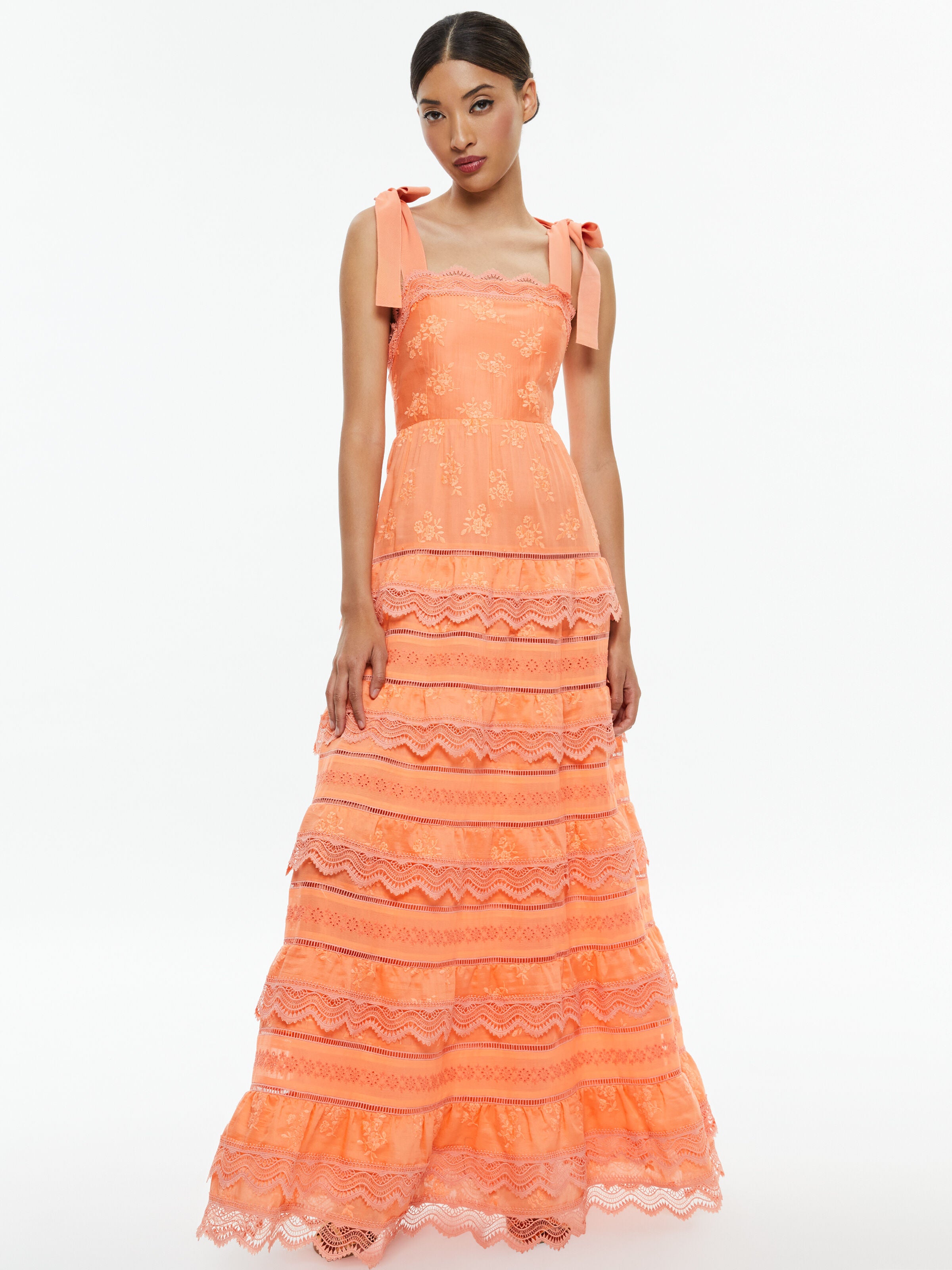 VEGA SLEEVELESS TIERED MAXI DRESS