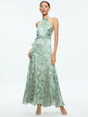 ROBE LONGUE DANIKA À COL HALTER AVEC CEINTURE-ALICE + OLIVIA