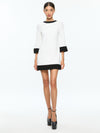 ELEONORA MINI DRESS-OFF WHITE/BLACK-ALICE + OLIVIA