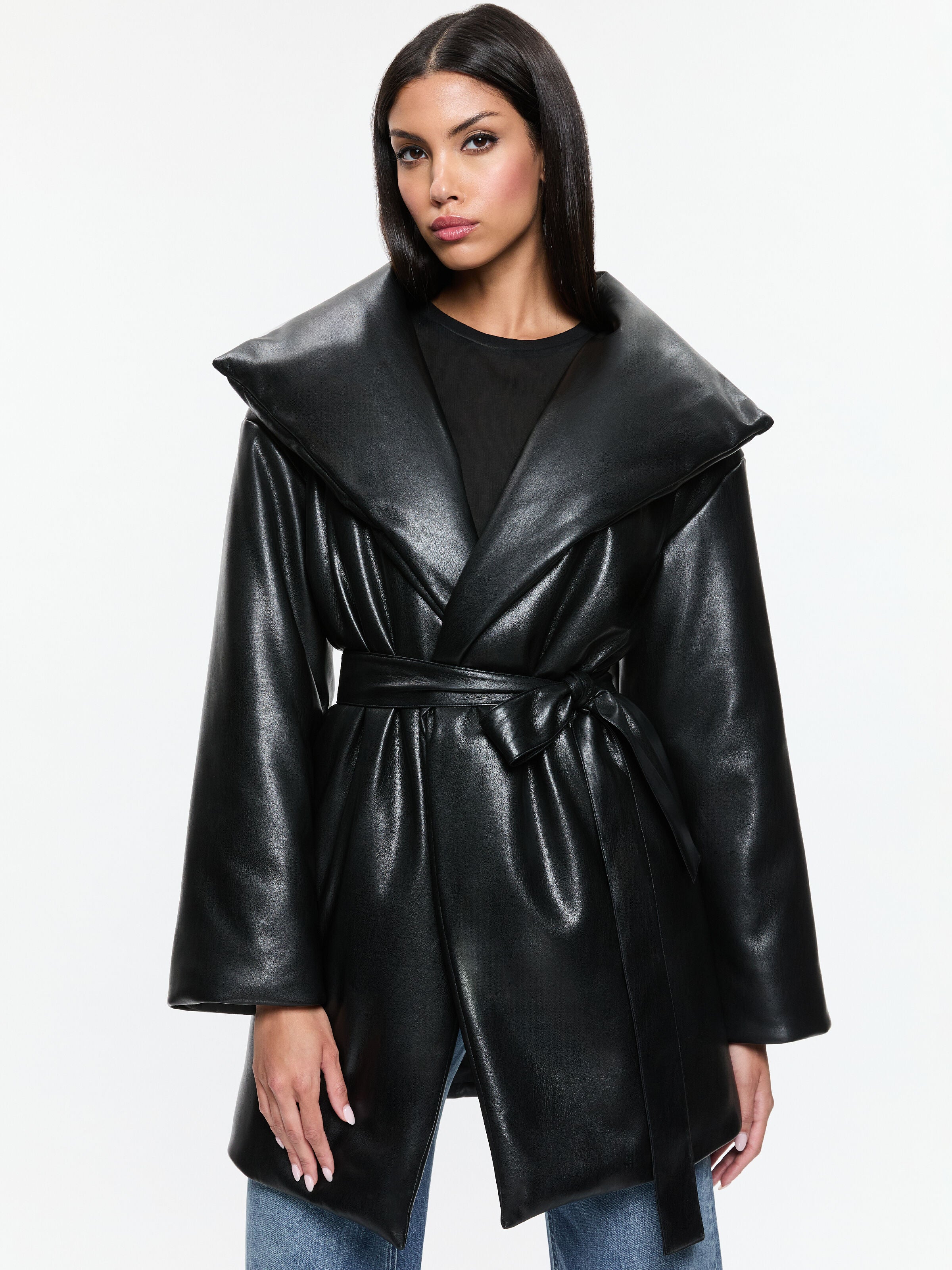 IMA VEGAN PUFFER-Black-ALICE + OLIVIA
