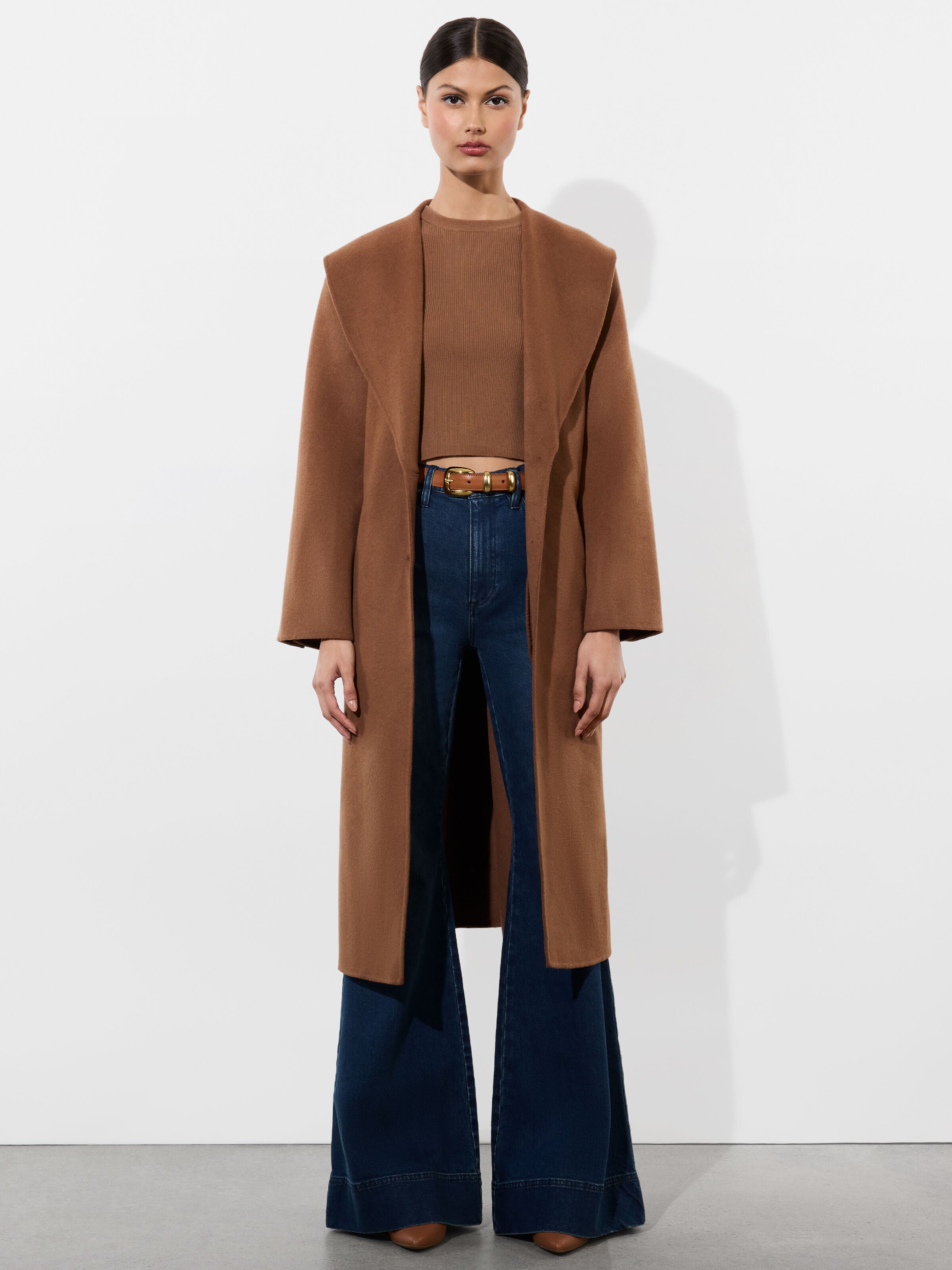 MARCELENE MIDI COAT-Black-ALICE + OLIVIA