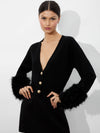 BRADLEY CARDIGAN-Black-ALICE + OLIVIA