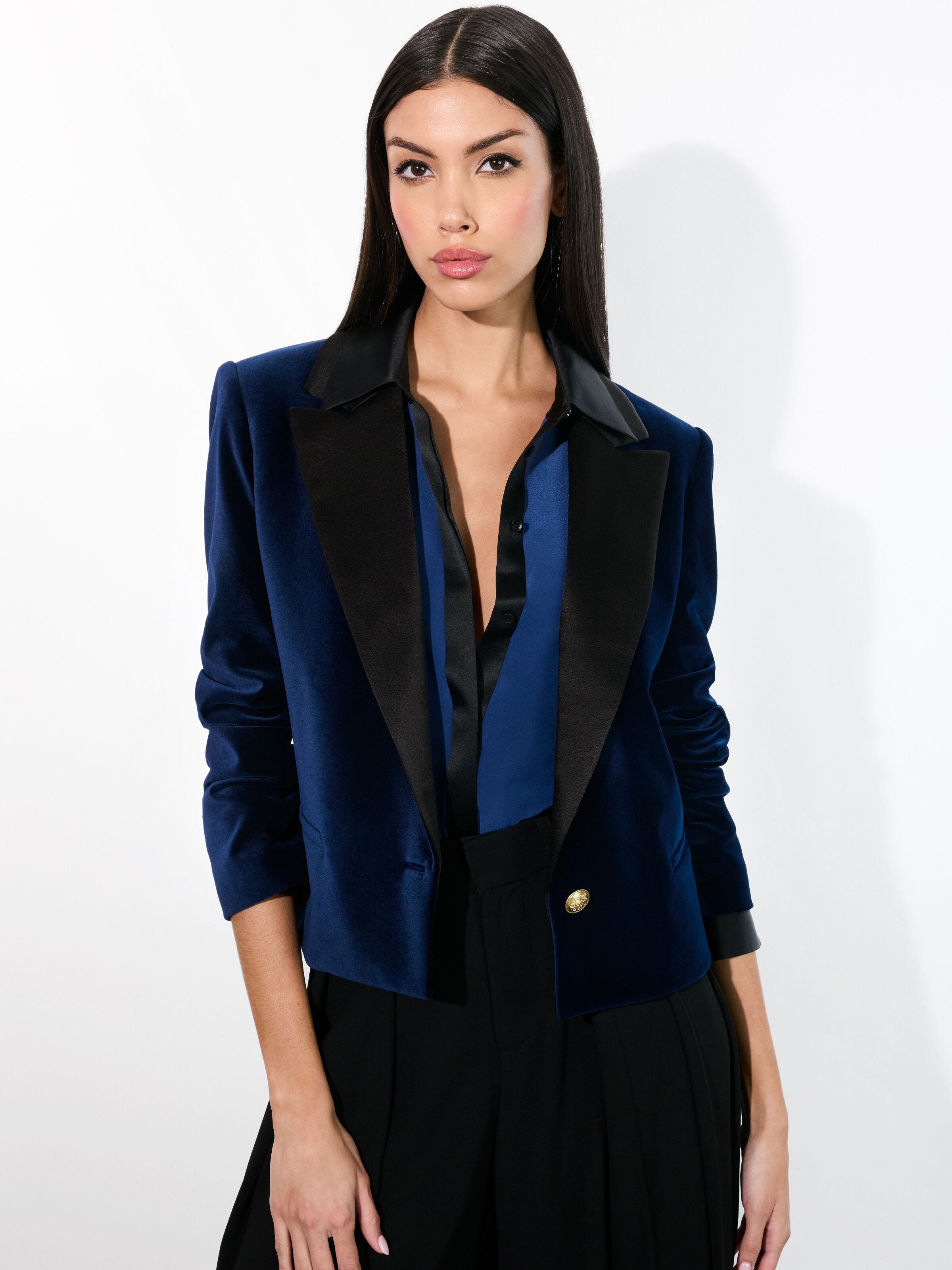 BLAZER IN VELLUTO DEVYN-ALICE + OLIVIA