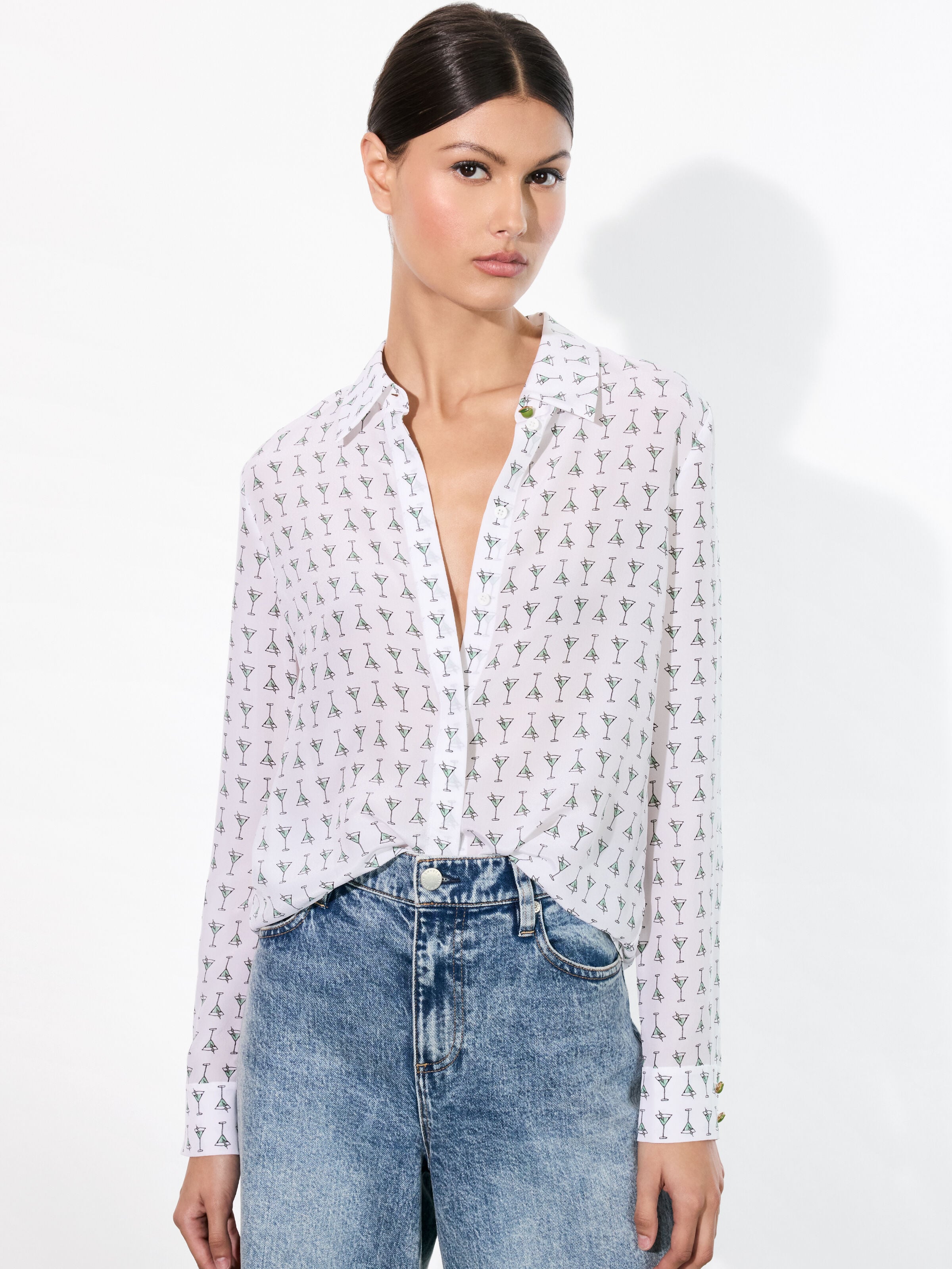 CAMICIA IN SETA WILLA-ALICE + OLIVIA