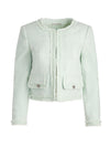 LANDON CROPPED JACKET-SEA SPRAY-ALICE + OLIVIA