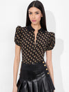 CAMICIA IN RASO CON MANICHE A SBUFFO WILLA-ALICE + OLIVIA
