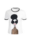 RYLYN STACEFACE T-SHIRT COL ROND MC-ALICE + OLIVIA