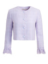 MILLIE RUFFLE SLV BOX JACKET-LILAC-ALICE + OLIVIA
