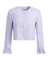 MILLIE RUFFLE SLV BOX JACKET-LILAC-ALICE + OLIVIA