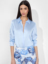 WILLA SILK BLOUSE-BRIGHT RUBY-ALICE + OLIVIA