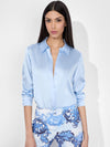 WILLA SILK BLOUSE-BRIGHT RUBY-ALICE + OLIVIA