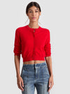 DOLLIE CASHMERE CARDIGAN-BRIGHT RUBY-ALICE + OLIVIA