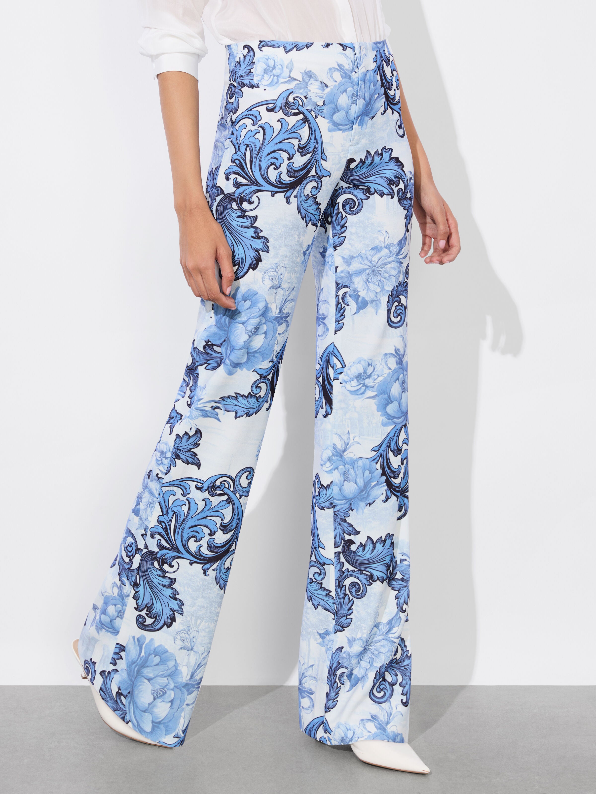 TEENY BOOTCUT PANT-SCROLL SYMPHONY-ALICE + OLIVIA
