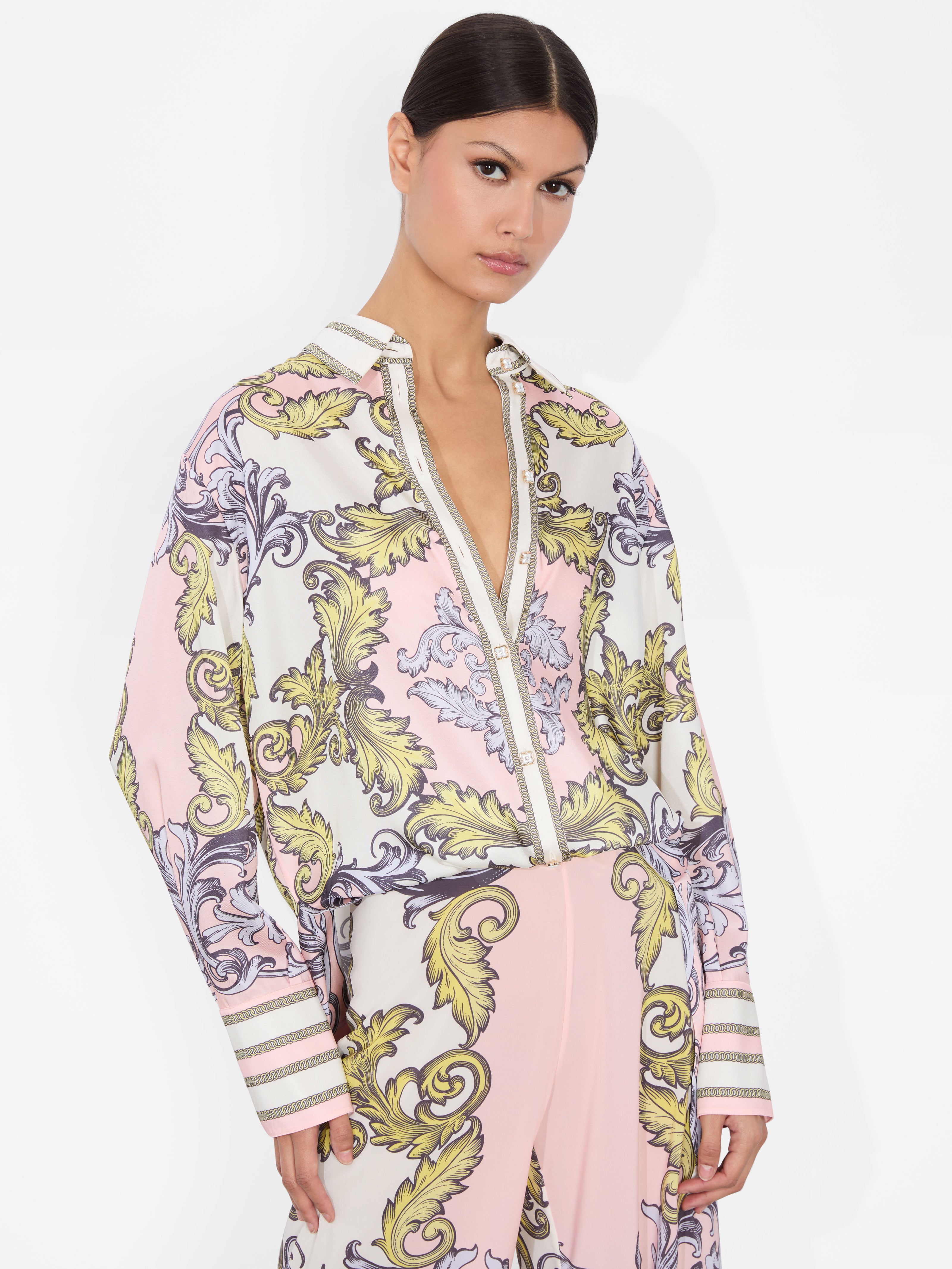 LANE OVERSIZED BUTTON DOWN-DAY DREAMER-ALICE + OLIVIA