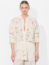FINELY EYELET OVERSIZED BUTTON DOWN-OFF WHITE-ALICE + OLIVIA