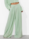JENNA PLEATED PULL ON PANT-GREEN TEA-ALICE + OLIVIA