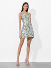 TATUM MINI DRESS-MINERAL BLUE-ALICE + OLIVIA