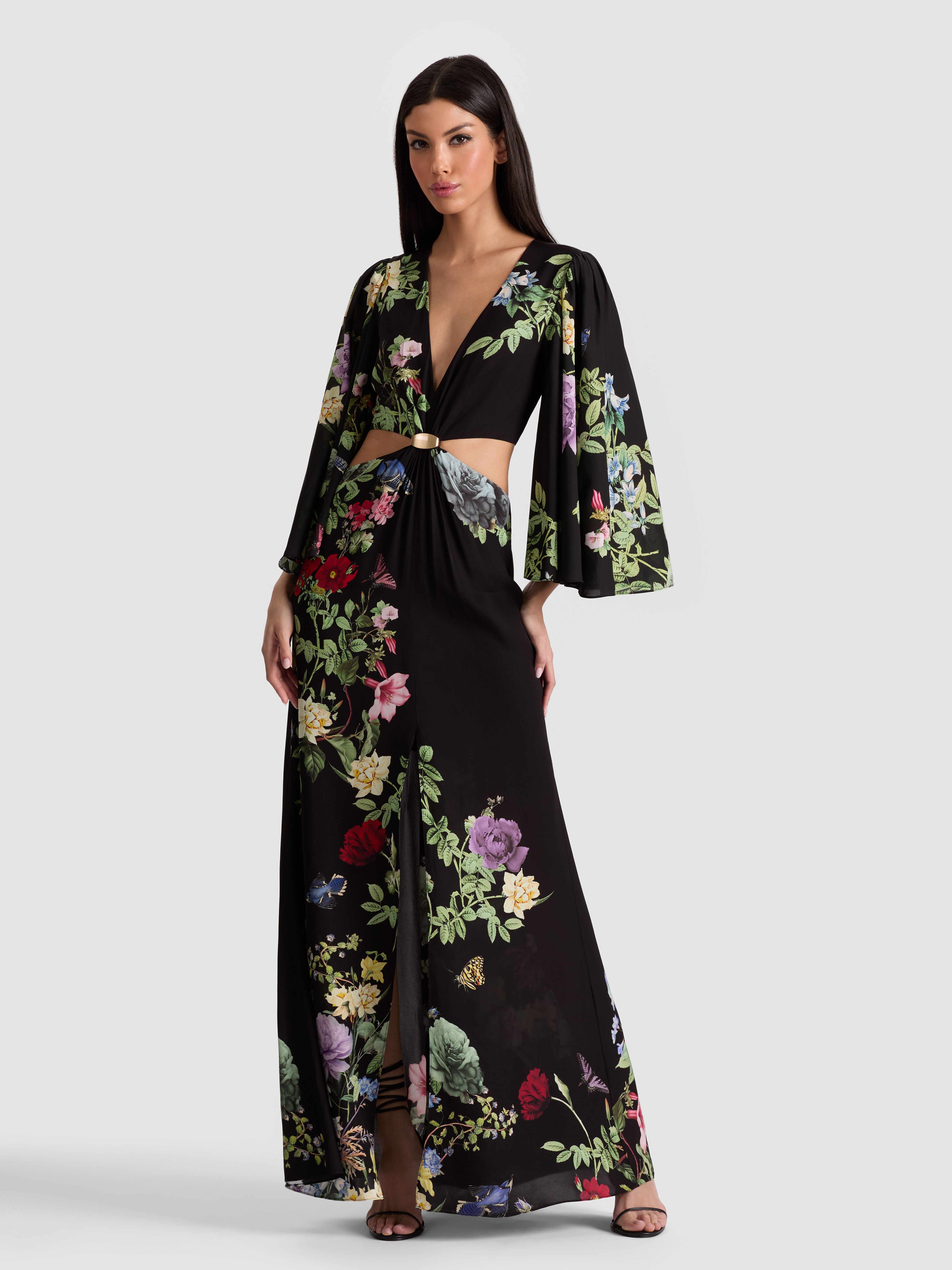 GEORGIANA MAXI DRESS-VENUS FLORAL-ALICE + OLIVIA