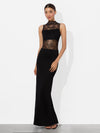 NICHOL LACE MAXI DRESS-Black-ALICE + OLIVIA
