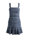 KAIDRA SQ NK DROP WAIST MINI DRESS-INDIGO-ALICE + OLIVIA