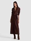 CHASSIDY MAXI DRESS-DARK CHOCOLATE-ALICE + OLIVIA