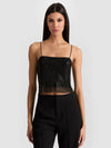 GRAZI CHAINMAIL TOP-Black-ALICE + OLIVIA