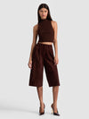 ELOISE SUEDE LONG SHORT-ALICE + OLIVIA