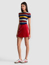 TONI VEGAN MINI SKIRT-PERFECT RUBY-ALICE + OLIVIA