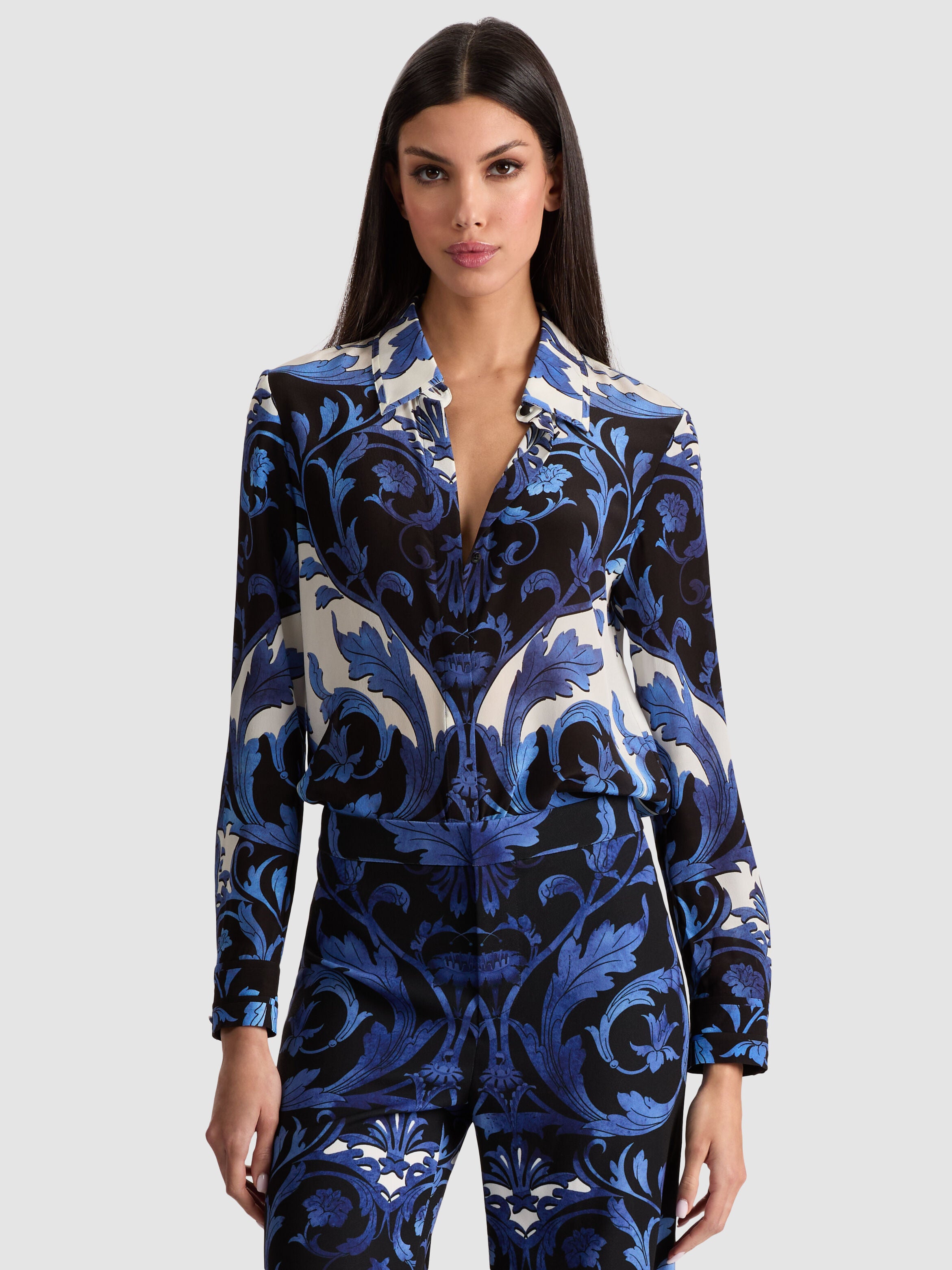 CAMICIA IN SETA WILLA-ALICE + OLIVIA