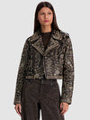 CODY EMBELLISHED LEATHER JACKET-BLACK/MULTI-ALICE + OLIVIA
