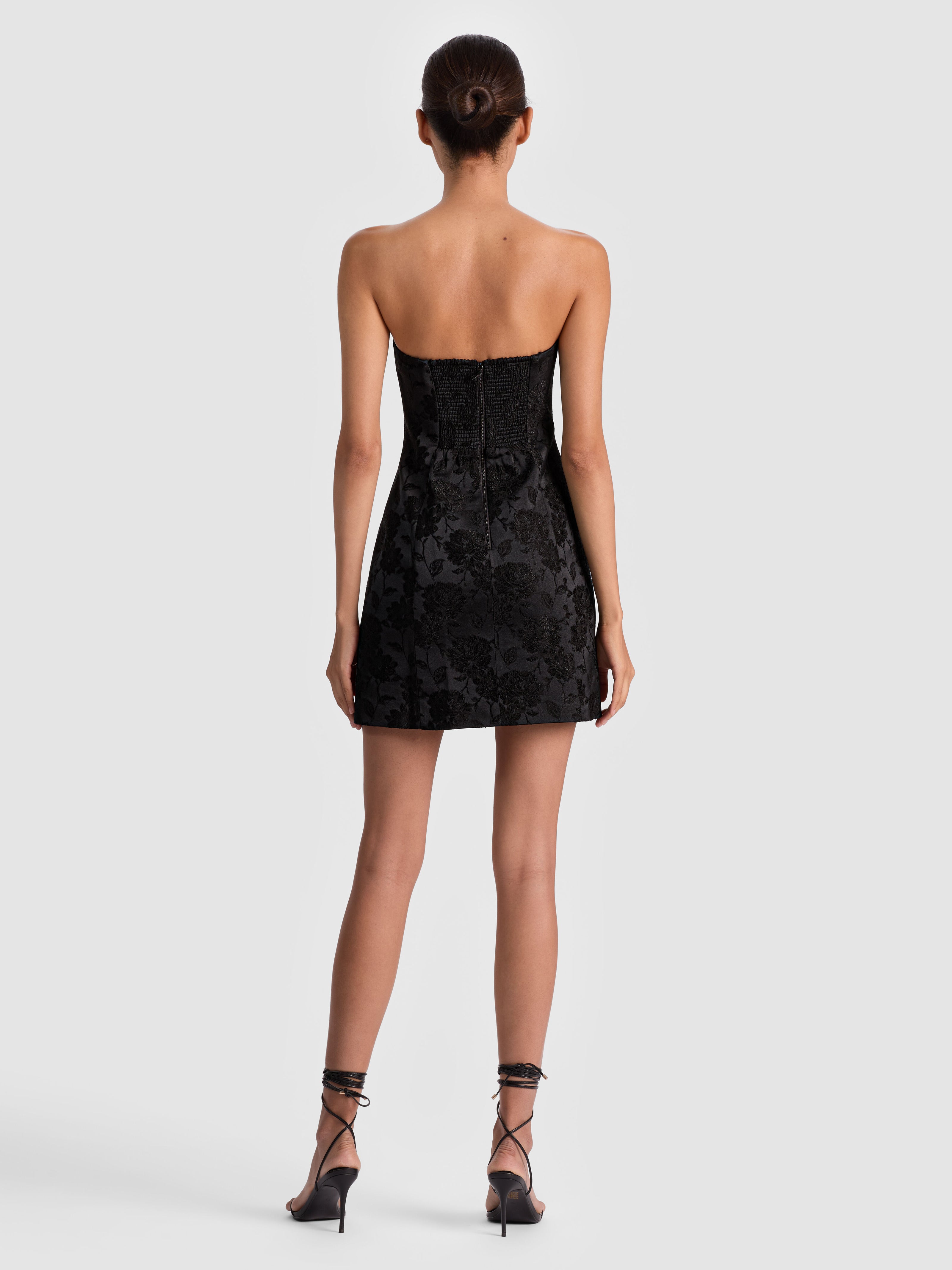 VELIA MINI DRESS-Black-ALICE + OLIVIA