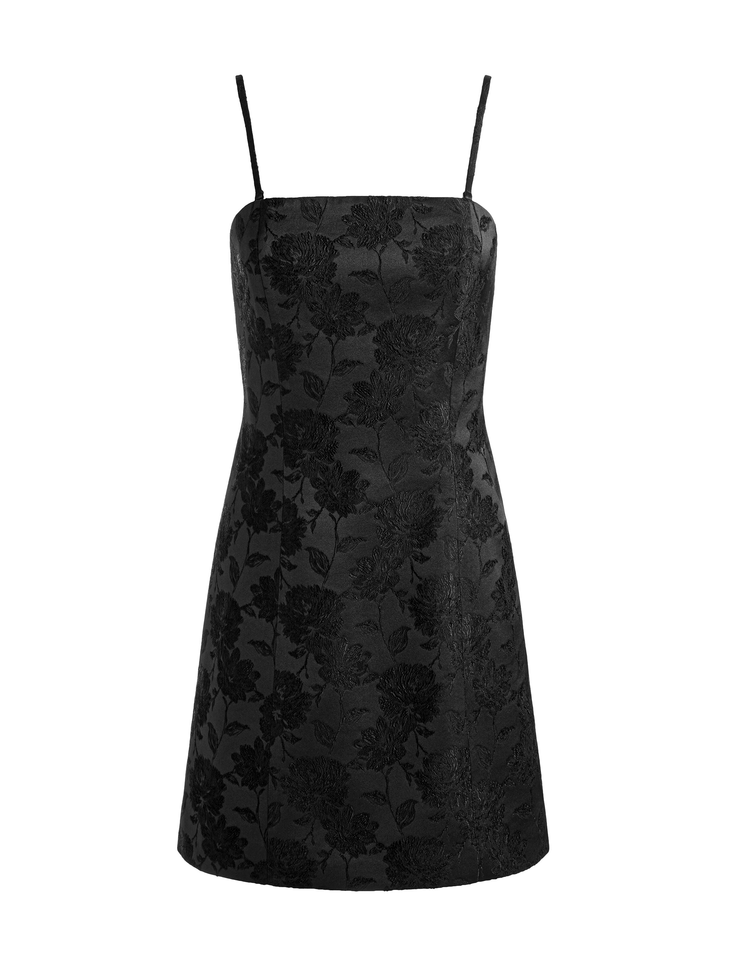 VELIA MINI DRESS-Black-ALICE + OLIVIA