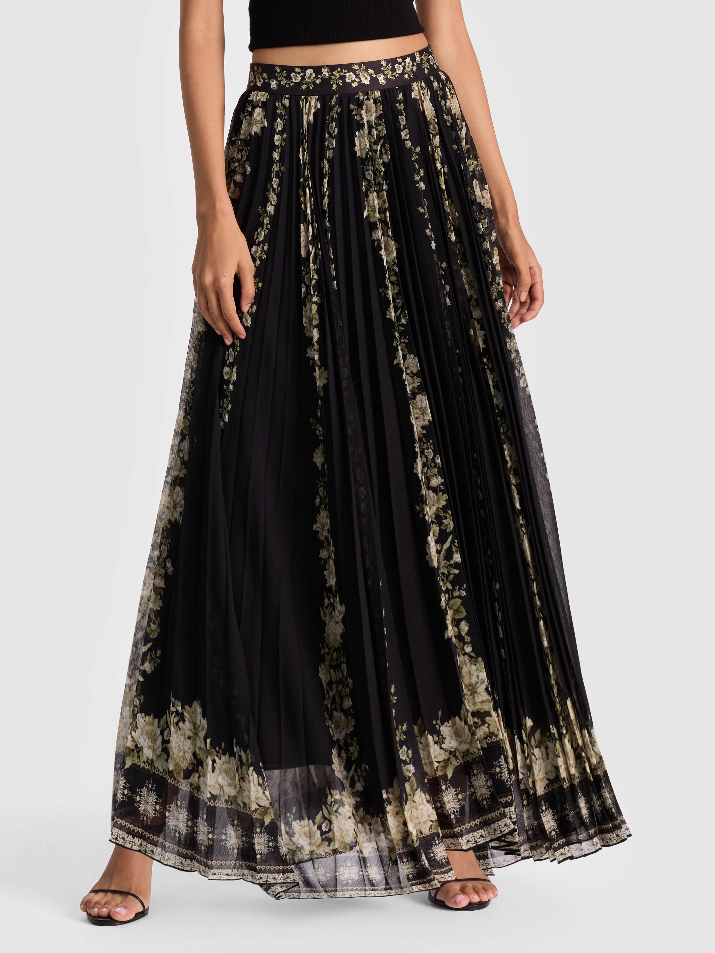 KATZ PLEATED MAXI SKIRT-FREE FALLING-ALICE + OLIVIA