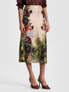 MAEVE SLIP SKIRT-FORBIDDEN FOREST-ALICE + OLIVIA