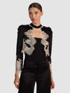 GIACCA THOMASINA CON BORDO IN PIZZO-ALICE + OLIVIA