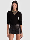 MAGLIONE CON COLLO PORLA-ALICE + OLIVIA