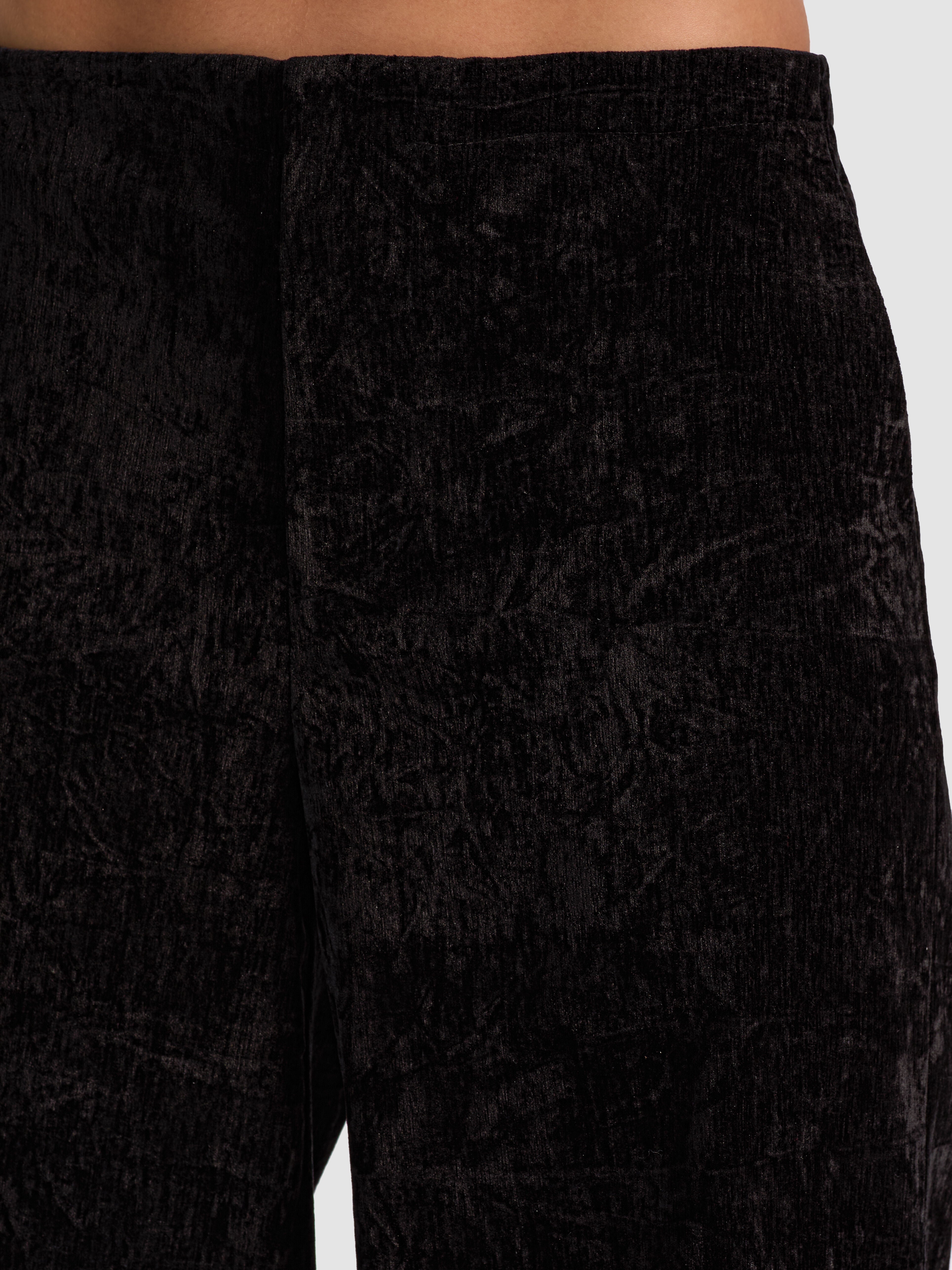 CONOR CLEAN WAIST TROUSER in Black | ALICE + OLIVIA