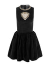 ELLA VELVET MINI DRESS-Black-ALICE + OLIVIA