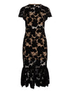 CLOVER OPEN BACK MIDI DRESS-Black-ALICE + OLIVIA