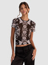 TESS MESH TEE-WINTER'S TALE-ALICE + OLIVIA