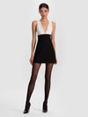 MANDY MINI DRESS-BLACK/OFF WHITE-ALICE + OLIVIA