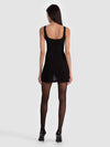 EVE MESH MINI DRESS-Black-ALICE + OLIVIA