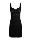 EVE MESH MINI DRESS-Black-ALICE + OLIVIA