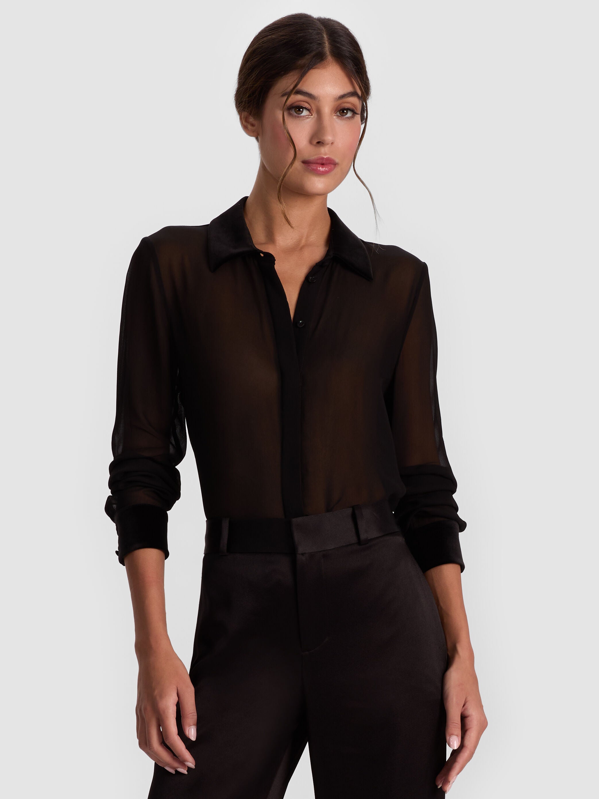 WILLA COMBO BLOUSE-ALICE + OLIVIA