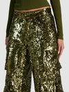 PANTALONI CARGO OLYMPIA CON PAILLETTES-ALICE + OLIVIA