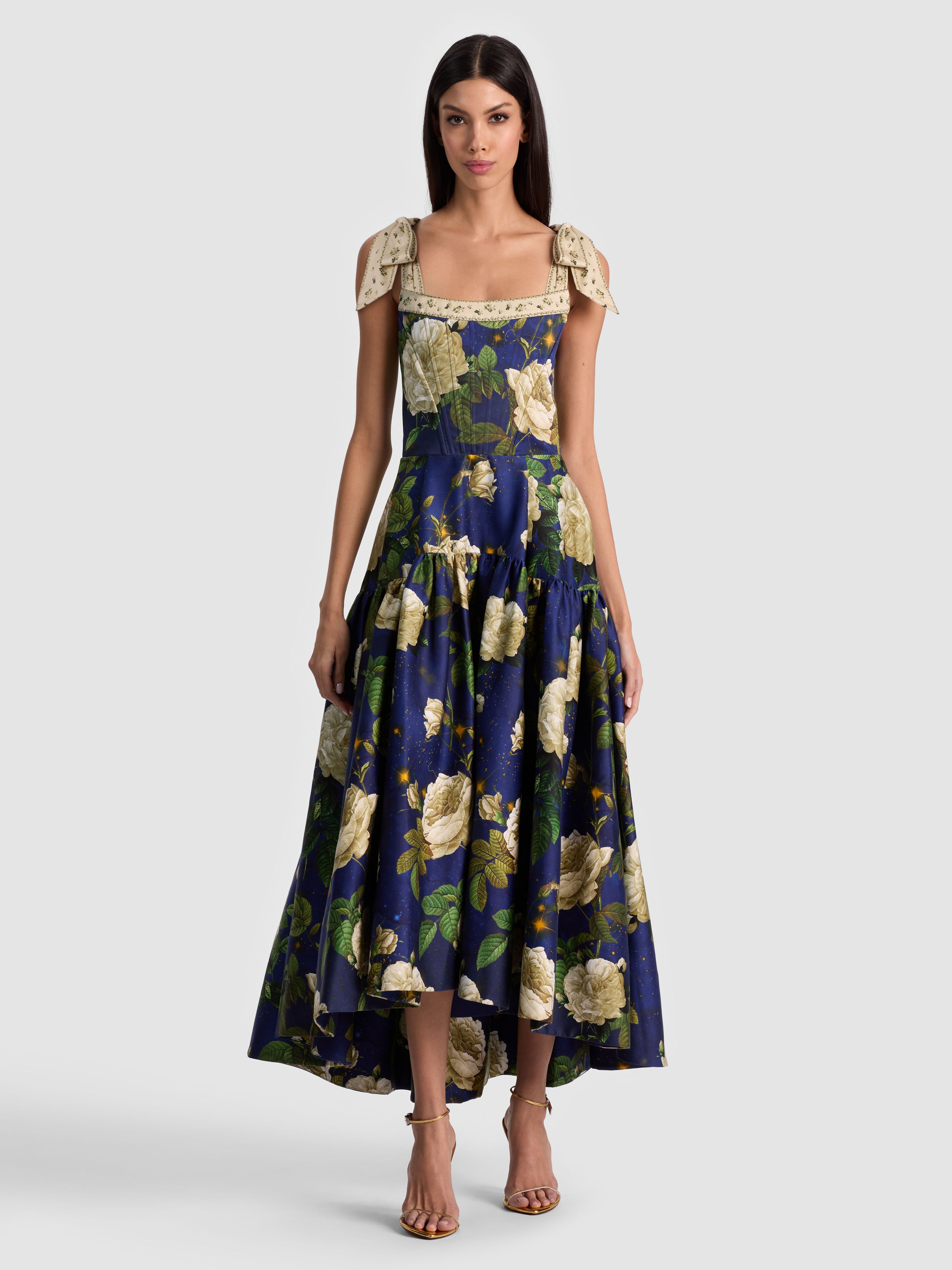 ROSALEE MIDI DRESS-TWILIGHT EDEN-ALICE + OLIVIA