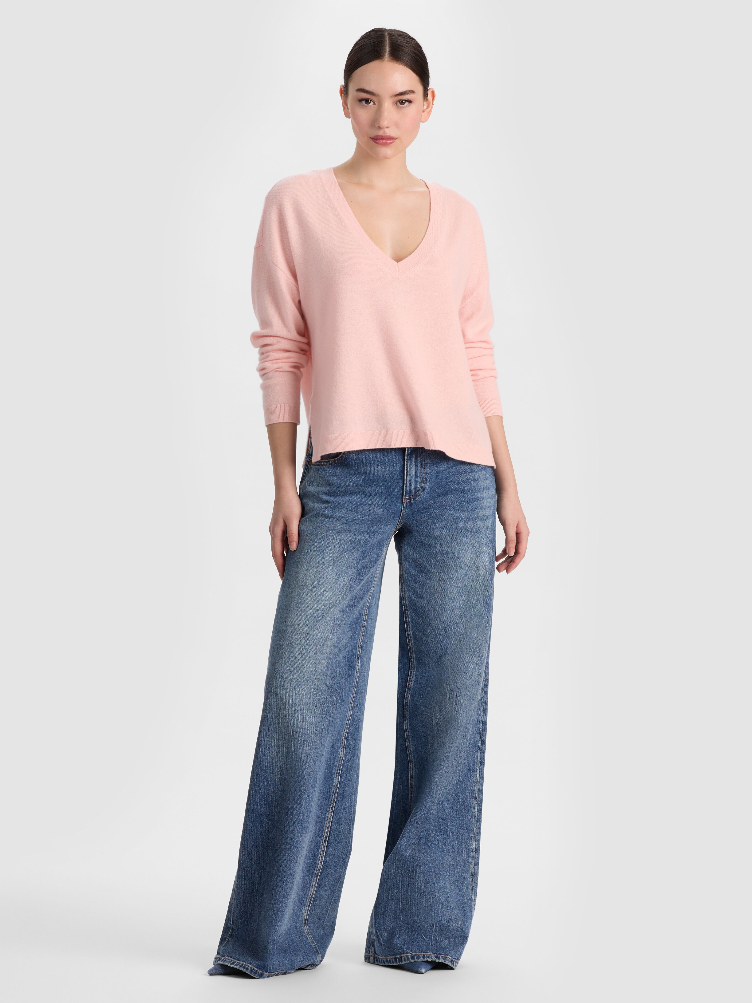 WILLIAMS CASHMERE PULLOVER-ENGLISH ROSE-ALICE + OLIVIA